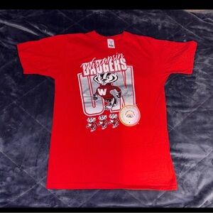 Vintage 90s Wisconsin Badgers Tshirt Size Large